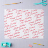 Gepersonaliseerde Prettige feestdagen Tissuepapier (Craft)