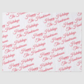 Gepersonaliseerde Prettige feestdagen Tissuepapier (Voorkant)