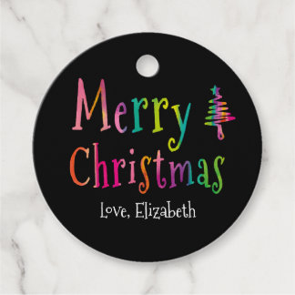 Gepersonaliseerde prettige kerstkerst bedankjes labels