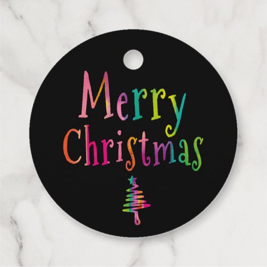 Gepersonaliseerde prettige kerstkerst bedankjes labels (Achterkant)