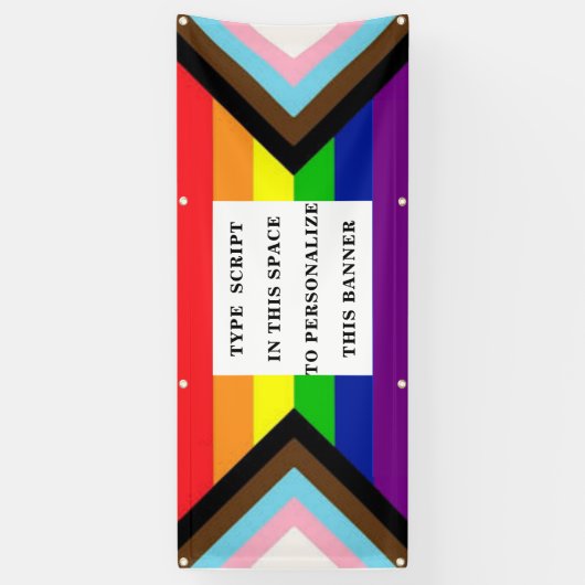 Gepersonaliseerde Pride Parade en Wall Banner (Verticaal)