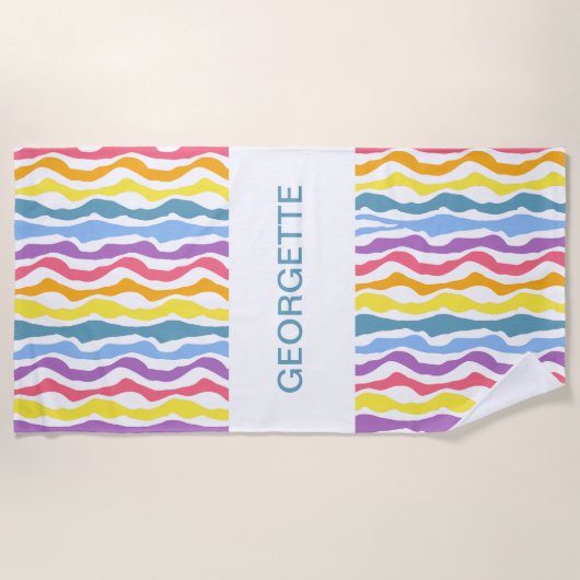 Gepersonaliseerde Pride Strandlaken (Voorkant)