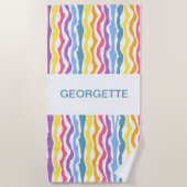 Gepersonaliseerde Pride Strandlaken (Voorkant)