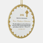 Gepersonaliseerde PRIESTERWIJDING JUBILEUM Prieste Keramisch Ornament (Rechts)