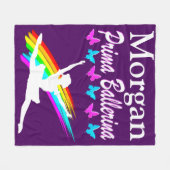 GEPERSONALISEERDE PRIMA BALLERINA FLEECE DEKEN (Voorkant (Horizontaal))