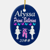 GEPERSONALISEERDE PRIMA BALLERINA ORNAMENT (Voorkant)