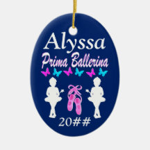 GEPERSONALISEERDE PRIMA BALLERINA ORNAMENT