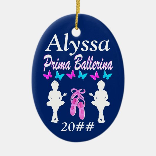 GEPERSONALISEERDE PRIMA BALLERINA ORNAMENT (Voorkant)