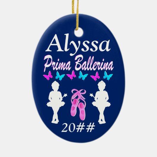 GEPERSONALISEERDE PRIMA BALLERINA ORNAMENT (Achterkant)