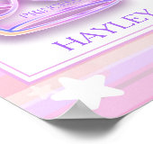 Gepersonaliseerde Princess Crown Wall Poster (Hoek)