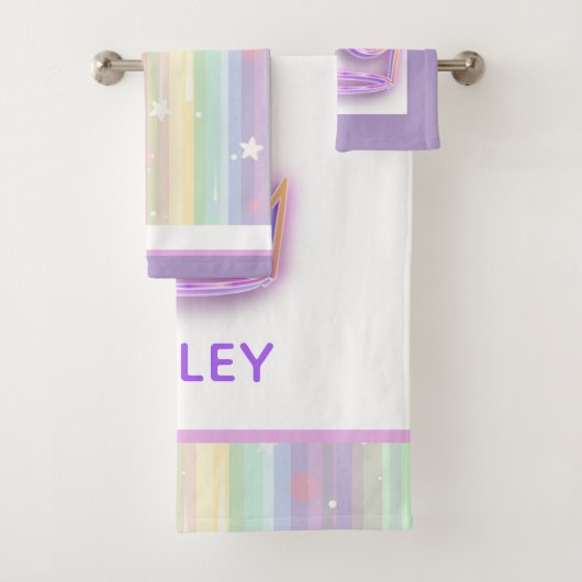 Gepersonaliseerde Princess handdoek set (Insitu)