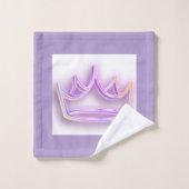 Gepersonaliseerde Princess handdoek set (Wasdoekje)