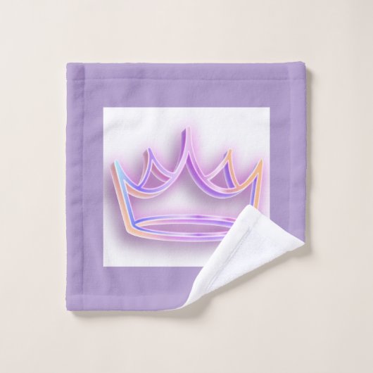 Gepersonaliseerde Princess  handdoek set (Wasdoekje)
