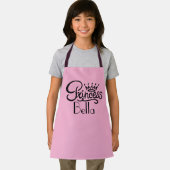 Gepersonaliseerde Princess Name Pink Girl's Schort (Insitu)