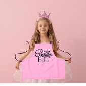 Gepersonaliseerde Princess Name Pink Girl's Schort