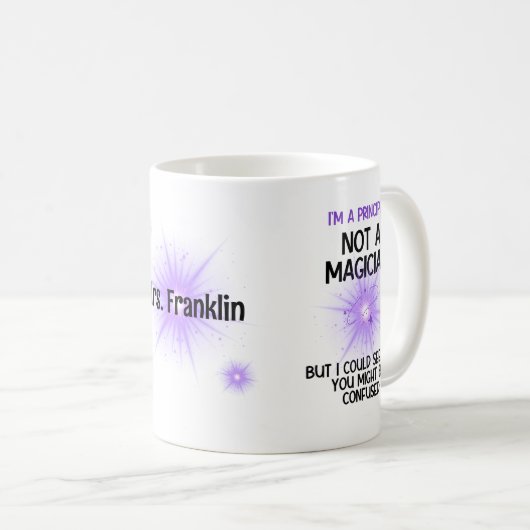 Gepersonaliseerde Principal is geen grappige gooch Koffiemok (Voorkant rechts)