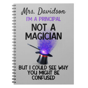 Gepersonaliseerde Principal is geen grappige gooch Notitieboek