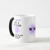 Gepersonaliseerde Principal Terug naar school grap Magische Mok (Voorkant links)