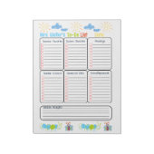 Gepersonaliseerde Principal To-Do List Elementaire Notitieblok (Linkerzijde)