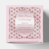 Gepersonaliseerde  prinses Baby Rozen dank u Bedankdoosjes (Bovenkant)
