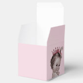 Gepersonaliseerde  prinses Baby Rozen dank u Bedankdoosjes (Geopend)