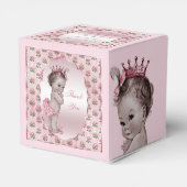 Gepersonaliseerde  prinses Baby Rozen dank u Bedankdoosjes (Achterkant)