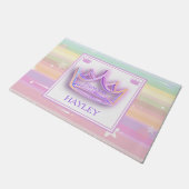 Gepersonaliseerde Prinses Crown gebied tapijt Deurmat (Schuin)