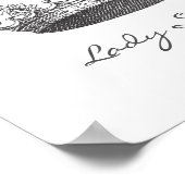 Gepersonaliseerde prinses Crown Poster (Hoek)