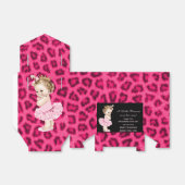 Gepersonaliseerde Prinses in Tutu Baby shower Luip Bedankdoosjes (Uitgevouwen)