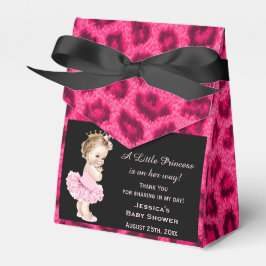 Gepersonaliseerde Prinses in Tutu Baby shower Luip Bedankdoosjes