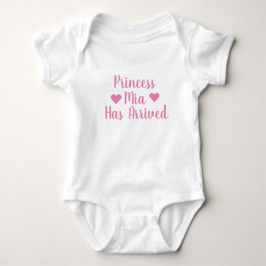 Gepersonaliseerde prinses komt met bodysuit