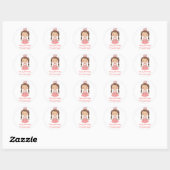 Gepersonaliseerde Prinses lolly etiketten stickers (Vel)