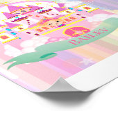 Gepersonaliseerde Prinses Print, Wand Poster (Hoek)