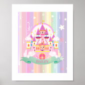 Gepersonaliseerde Prinses Print, Wand Poster (Voorkant)