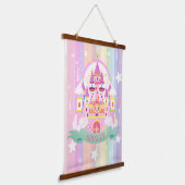 Gepersonaliseerde Prinses Tapestry Slaapkamer Muur Hangend Wandkleed (Gebogen)