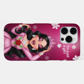 Gepersonaliseerde Prinses Telefoonhoes iPhone Hoesje (Achterkant horizontaal)