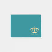 Gepersonaliseerde prinseskroon post-it® notes (Voorkant)