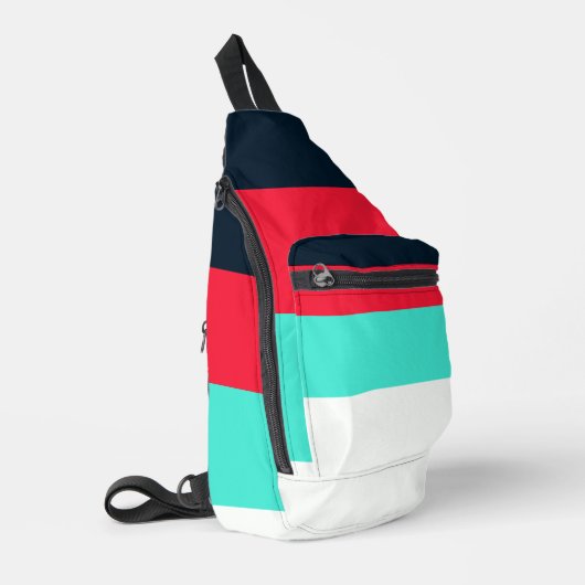 Gepersonaliseerde Print Cut Sew Sling Bag voor u (Linkerhoek)