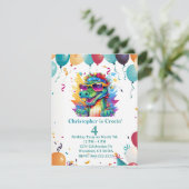 Gepersonaliseerde Prints & Download krokodil Verja Kaart (Staand voorkant)