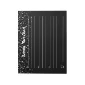 Gepersonaliseerde professionele make-up gezichtsgr notitieblok (Linkerzijde)