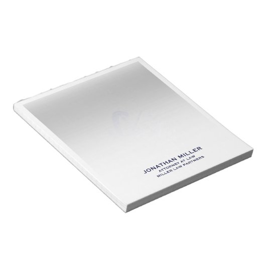 Gepersonaliseerde professionele merkartikelen notitieblok (Schuin)