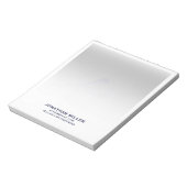 Gepersonaliseerde professionele merkartikelen notitieblok (Linkerzijde)