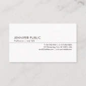 Gepersonaliseerde professionele moderne eenvoudige visitekaartje (Voorkant)