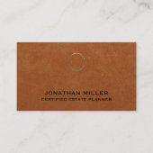 Gepersonaliseerde professionele Sable Leather Prin Visitekaartje (Voorkant)