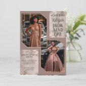 Gepersonaliseerde Prom Stuur Off Afstuderen Paar F Kaart (Staand voorkant)