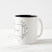 Gepersonaliseerde promotie-mok voor ondernemers tweekleurige koffiemok (Voorkant rechts)