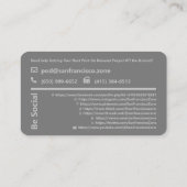 Gepersonaliseerde promotionele QR-code sociale med Visitekaartje (Achterkant)