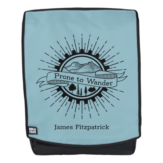 Gepersonaliseerde Prone aan de Reier van de Wander Rugtassen (Voorkant)