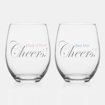 Gepersonaliseerde Proost! Beste man en bruidsmeisj