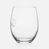 Gepersonaliseerde Proost! Beste Moeder ooit Elegan Wijnglas Zonder Voet (Links)